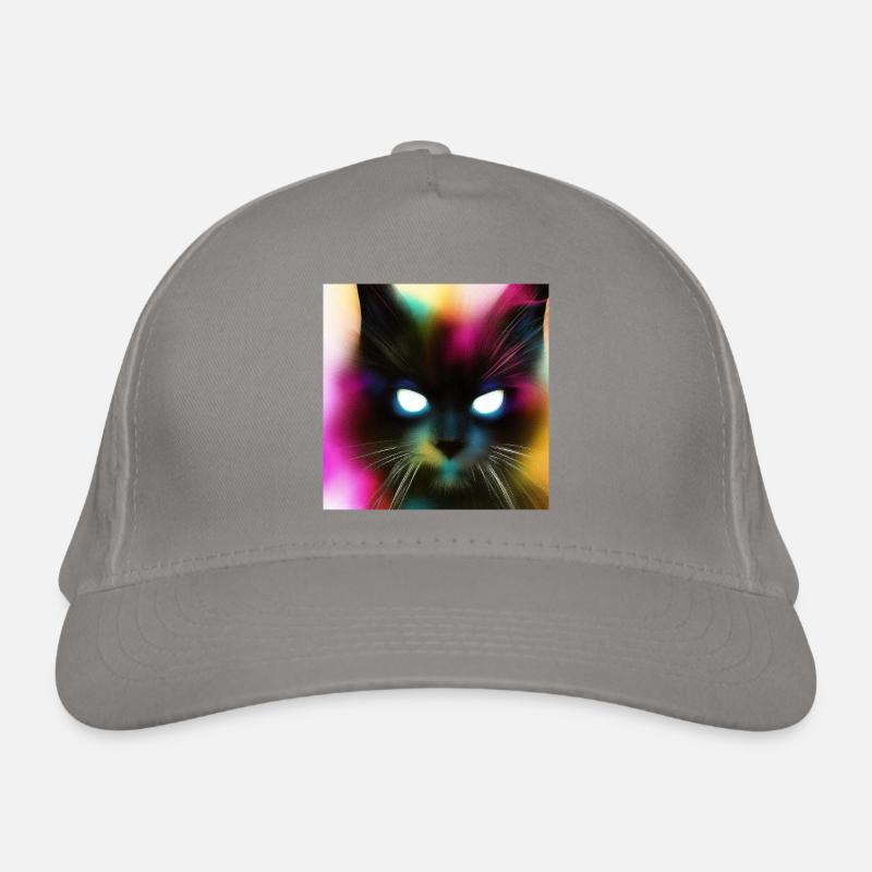 Creepy Cat Bio-Baseballkappe