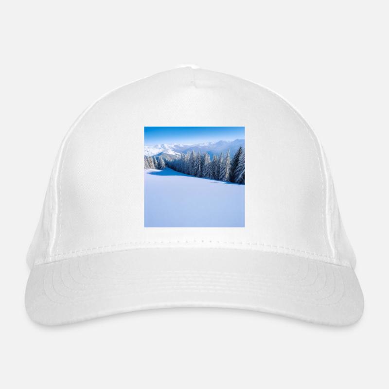 Winterwunder - Bio-Baseballkappe - Weiß