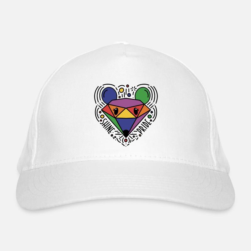 Shine Pride / LGBTQIA+ / pridedesigncontest2024 - Casquette classique bio - blanc