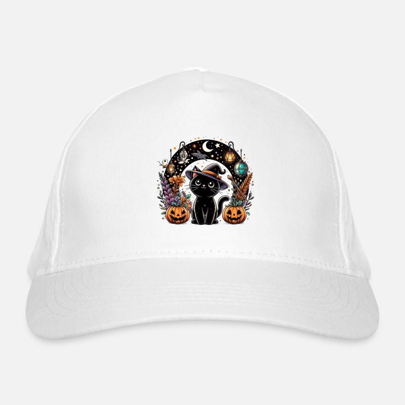 Spooky Kitty Halloween 2 Organic Baseball Cap