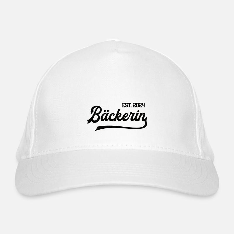 Bäckerin est 2024 Beruf Bäcker Bäckerei Azubi Bio-Baseballkappe