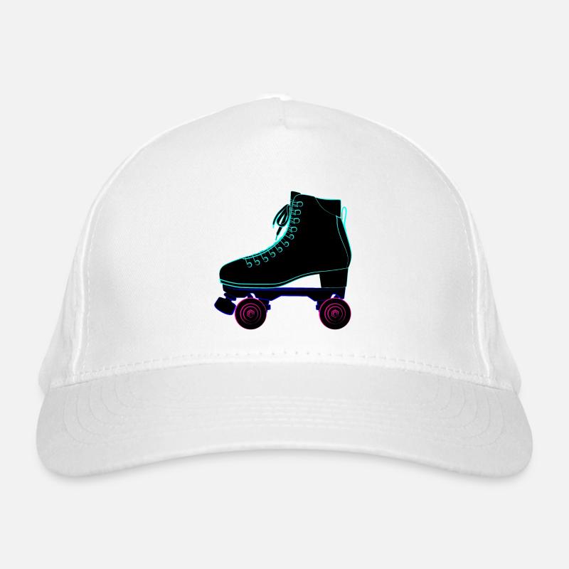 Rollschuhe, roller skates derby skate park, wrotki Organic Baseball Cap