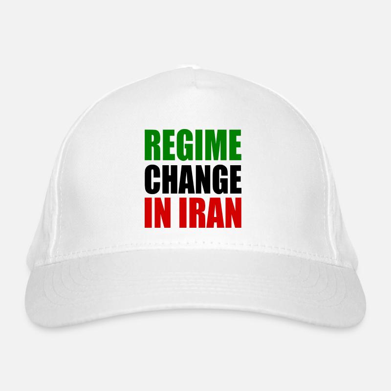 Regime change in iran Bio-Baseballkappe