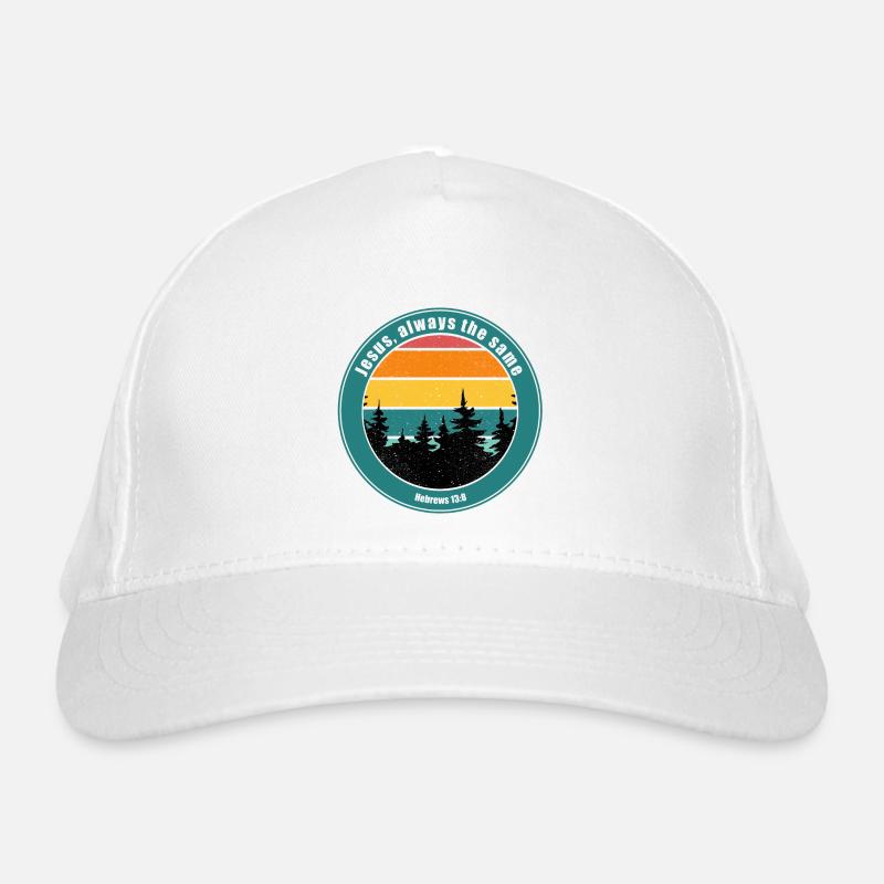 Jesus, always the same - Organic Baseball Cap - white