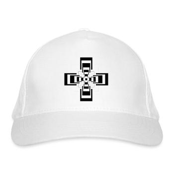 Deep and High Pyramid - Organic Baseball Cap - white - Front