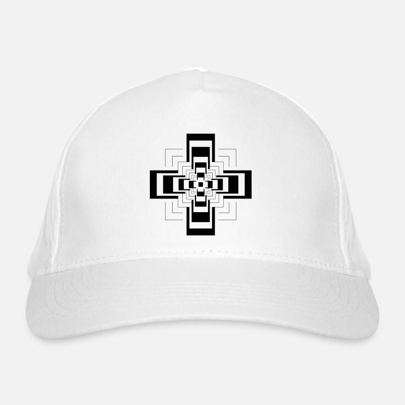 Deep and High Pyramid - Organic Baseball Cap - white