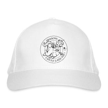 Dragons can fly - Dragons can fly - Organic Baseball Cap - white - Front