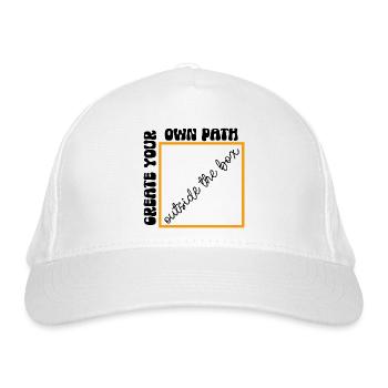 Suivez votre propre chemin - tracez votre propre chemin - Casquette classique bio - blanc - Devant