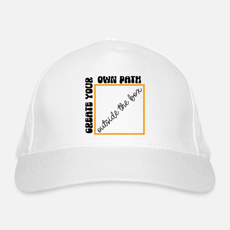 Geh deinen eigenen Weg – mach deinen eigenen Weg Bio-Baseballkappe