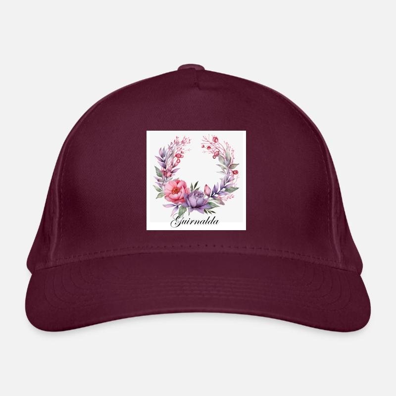 Couronne de laurier avec le lettrage « Guirnalda » Casquette classique bio