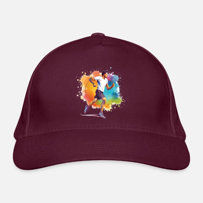 Athletes jogging Organic Baseball Cap