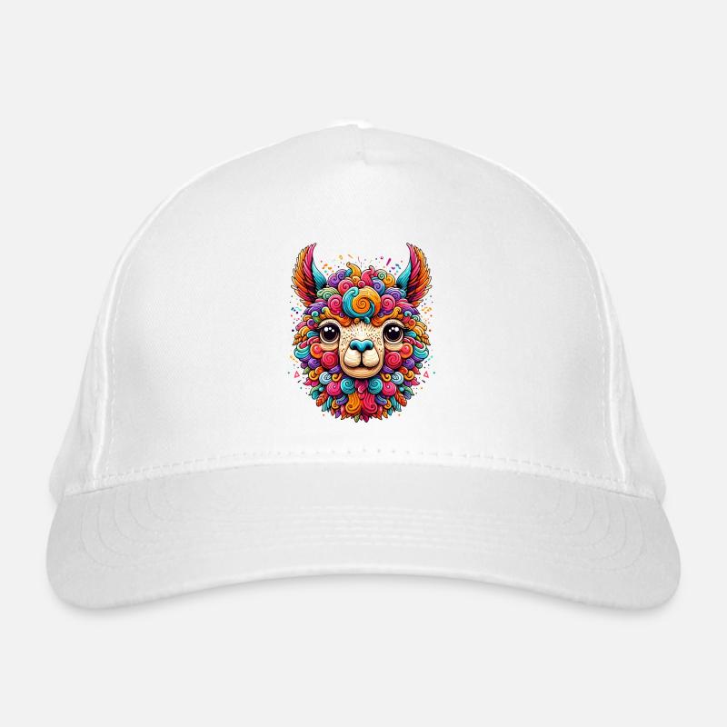 CONFETTIS D’ALPAGA COLORÉ COLORÉ ARC-EN-CIEL TRIBAL Casquette classique bio