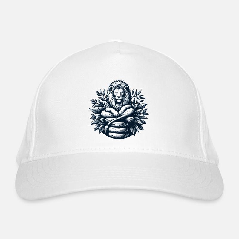 LION, ROCK, CALM, MEDITATION, FORCE, FOCUS, SAVANNAH Organic Baseball Cap