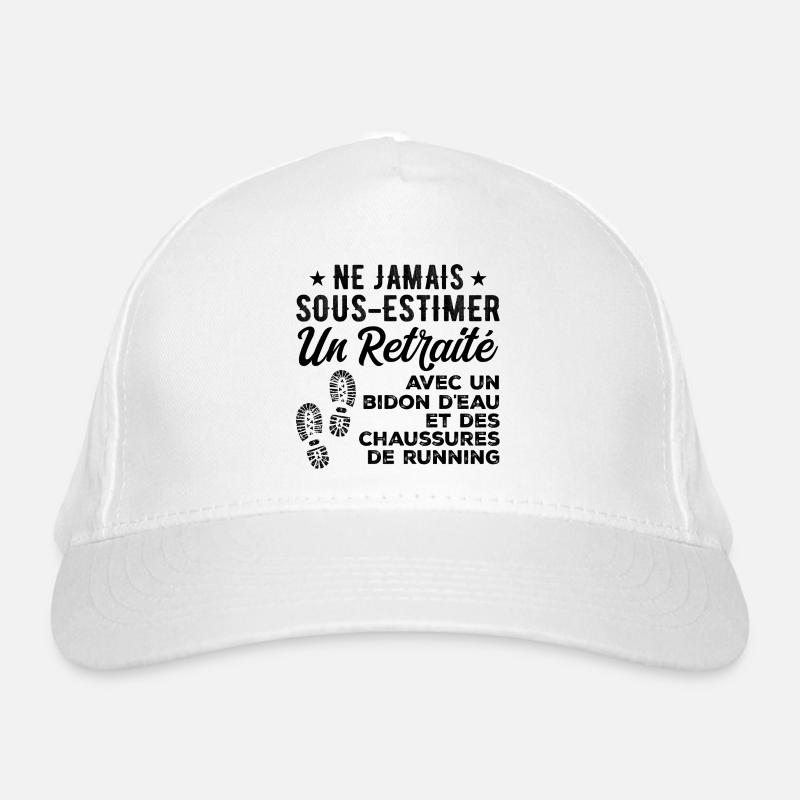 Humour Course à Pied Retraite Casquette classique bio