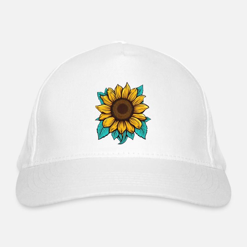 Sonnenblume Bio-Baseballkappe