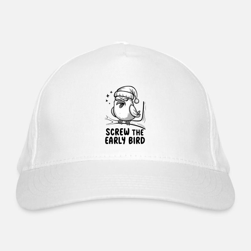 Der frühe Vogel kann mich mal Bio-Baseballkappe