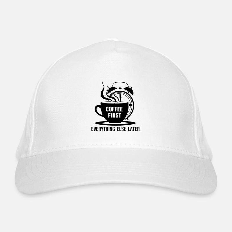 D’abord le café, puis tout le reste Casquette classique bio