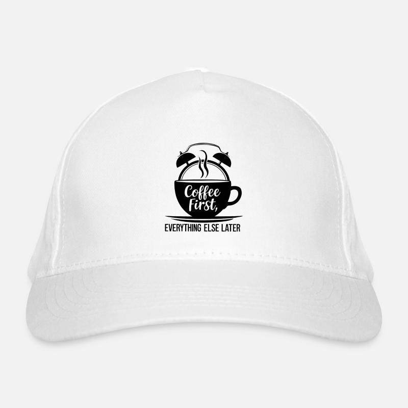 D’abord le café, puis tout le reste Casquette classique bio