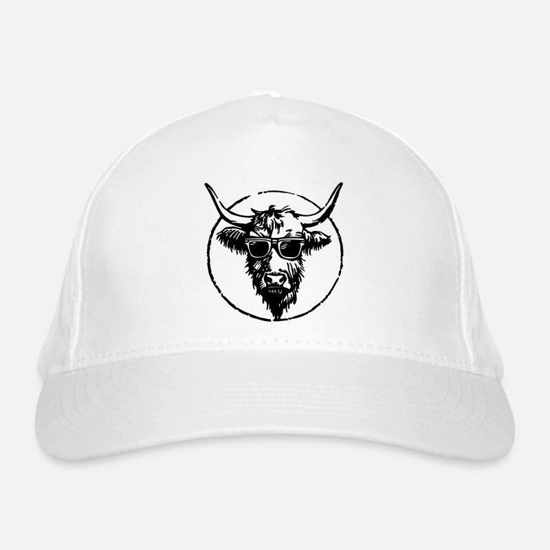 Vache des Highlands Casquette classique bio
