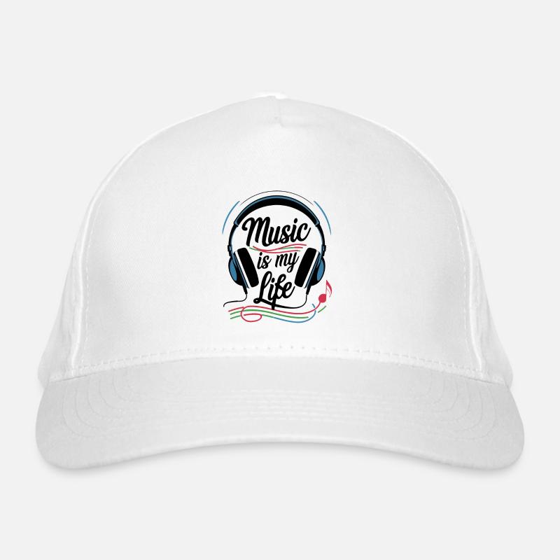 Musik ist mein Leben Bio-Baseballkappe
