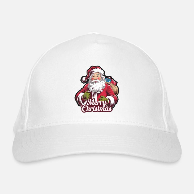 Père Noël – Joyeux Noël Illustration Casquette classique bio