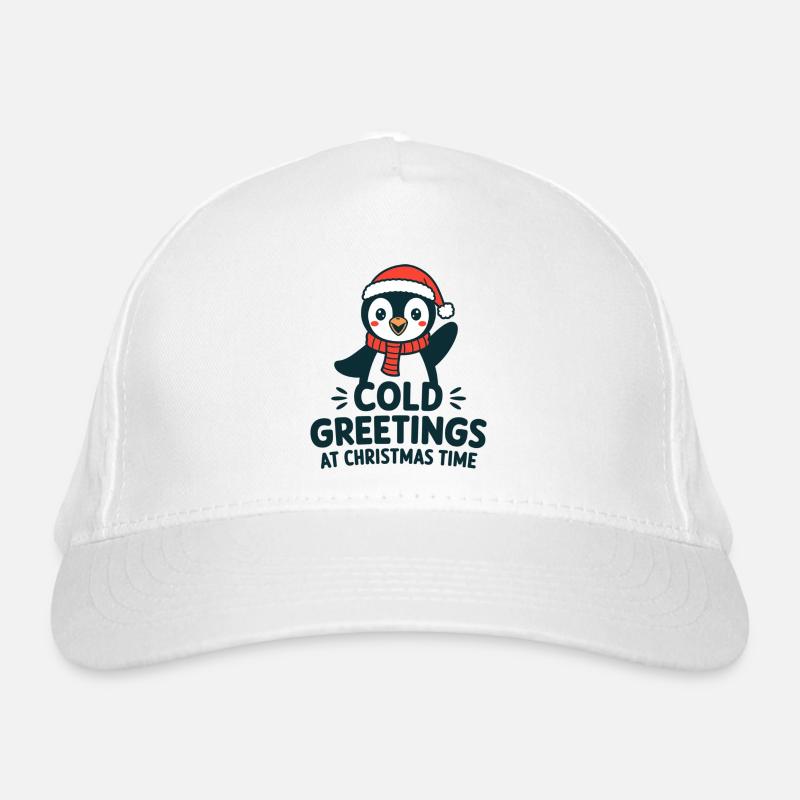 Salutations sympas au moment de Noël – Penguin Casquette classique bio
