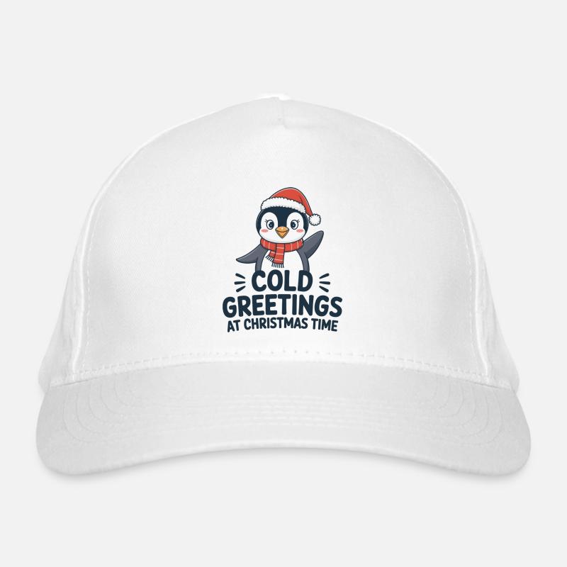 Salutations sympas au moment de Noël – Penguin Casquette classique bio