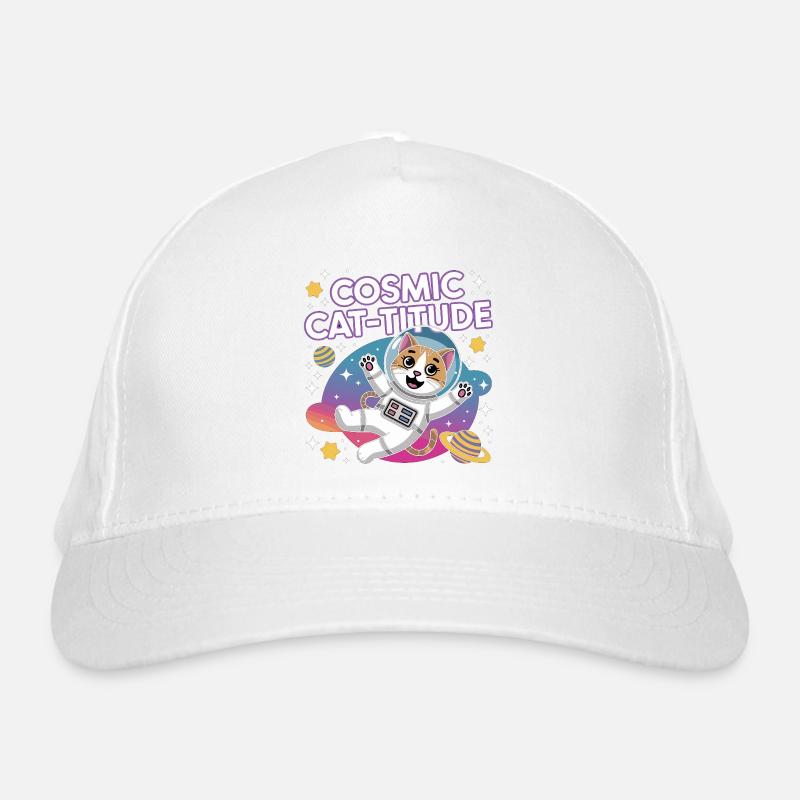 Cosmic Cat-titude – Intergalactic Cat Power Organic Baseball Cap