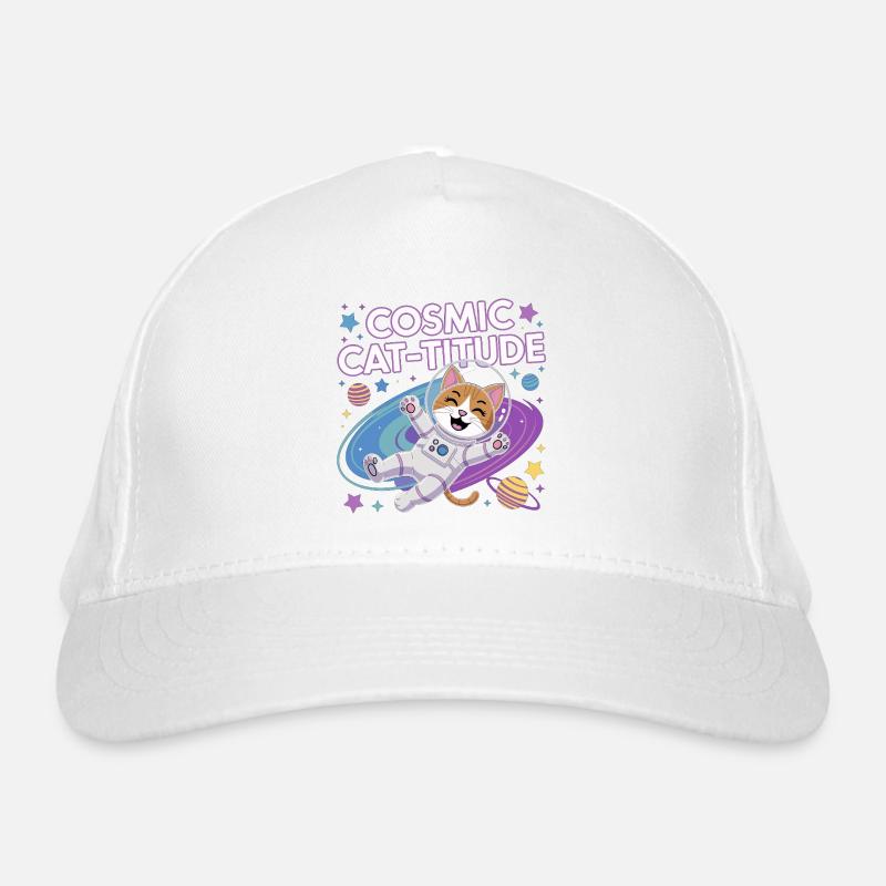 Cosmic Cat-titude – Intergalactic Cat Power Organic Baseball Cap