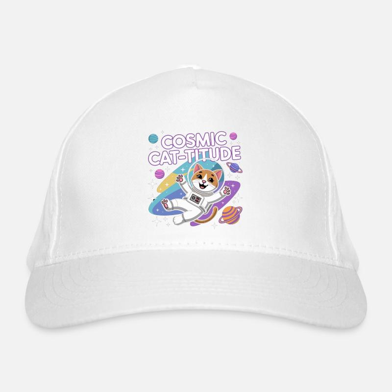 Cosmic Cat-titude – Intergalactic Cat Power Organic Baseball Cap