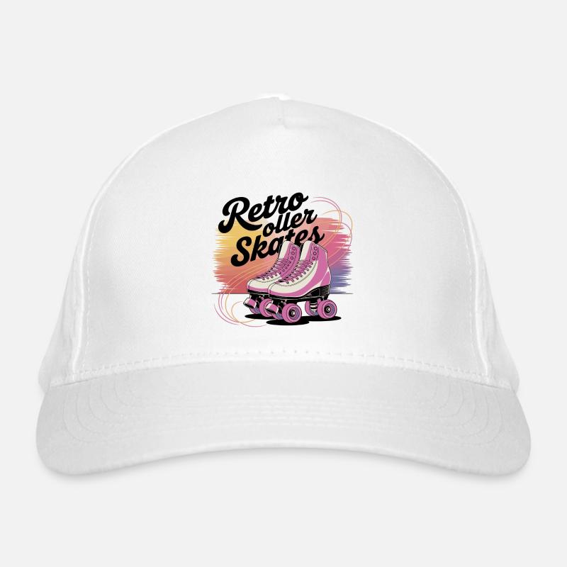 Retro Roller Skates – 80s Vibes Organic Baseball Cap