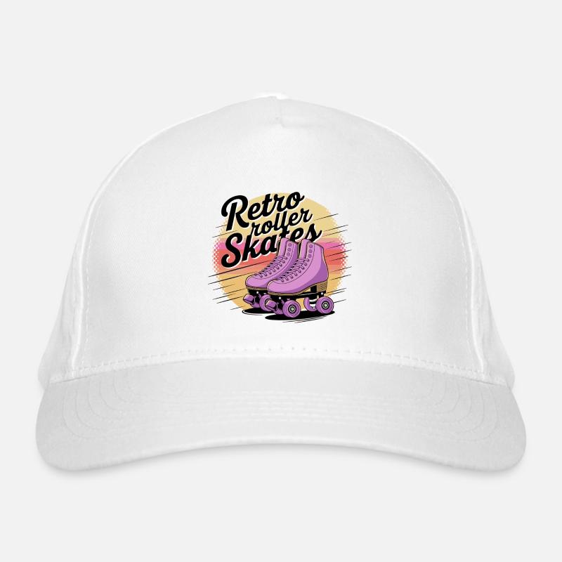 Retro Roller Skates – 80s Vibes Organic Baseball Cap