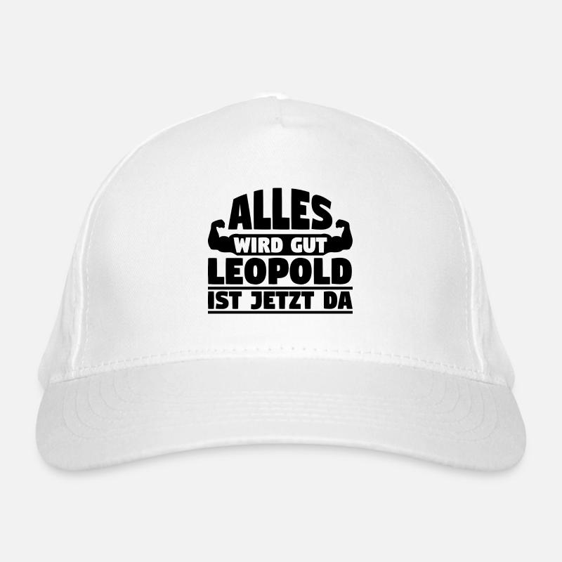 Alles wird gut Leopold ist jetzt da Bio-Baseballkappe