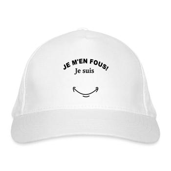 Je m en fous je suis personnalisable - Casquette classique bio - blanc - Devant