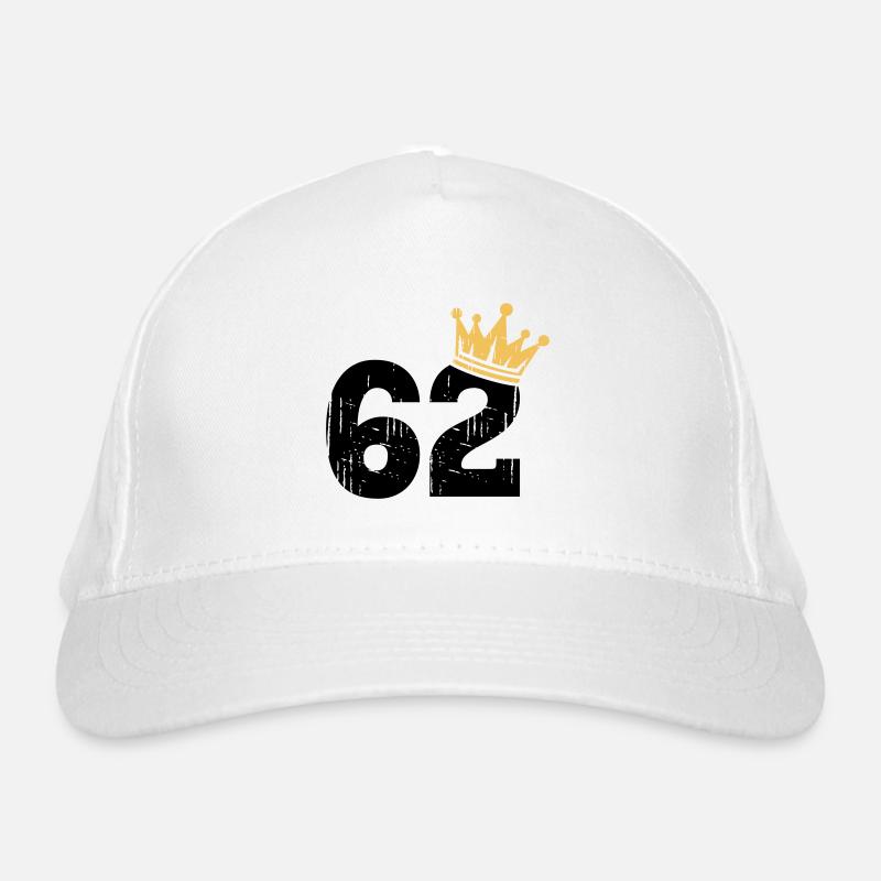62 Couronne 62e anniversaire 62 ans Casquette classique bio