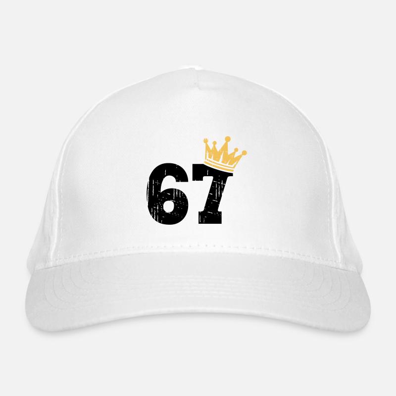 67 Crown 67e anniversaire 67 ans Casquette classique bio
