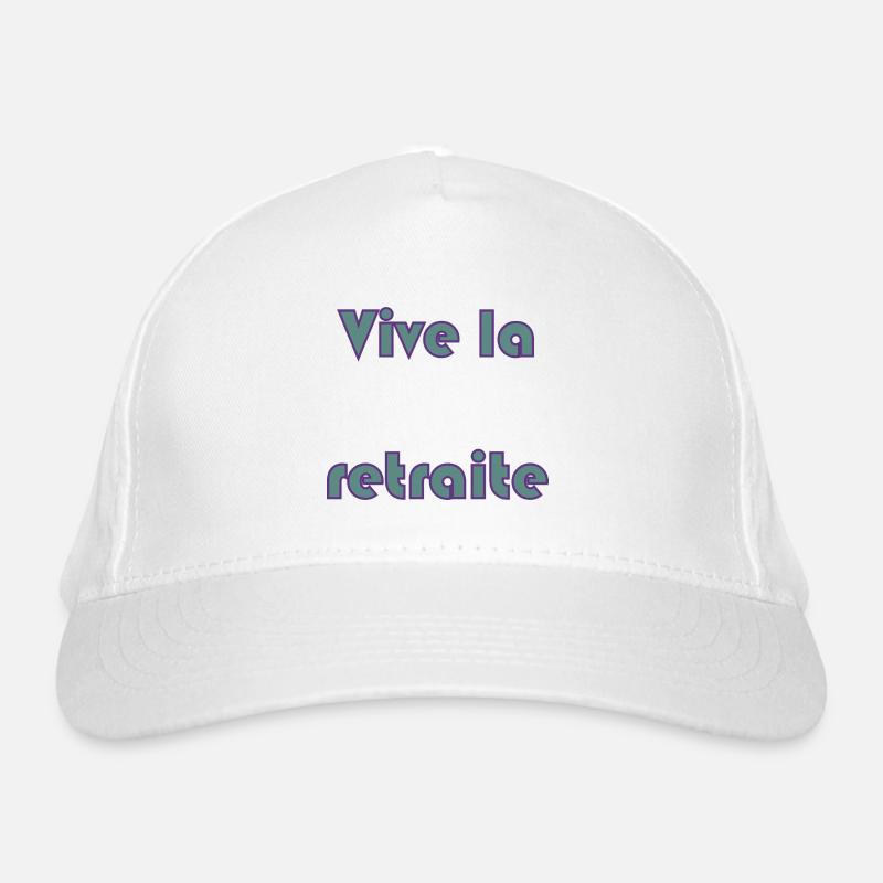 RETRAITE. BONNE RETRAITE. JOYEUSE RETRAITE Casquette classique bio
