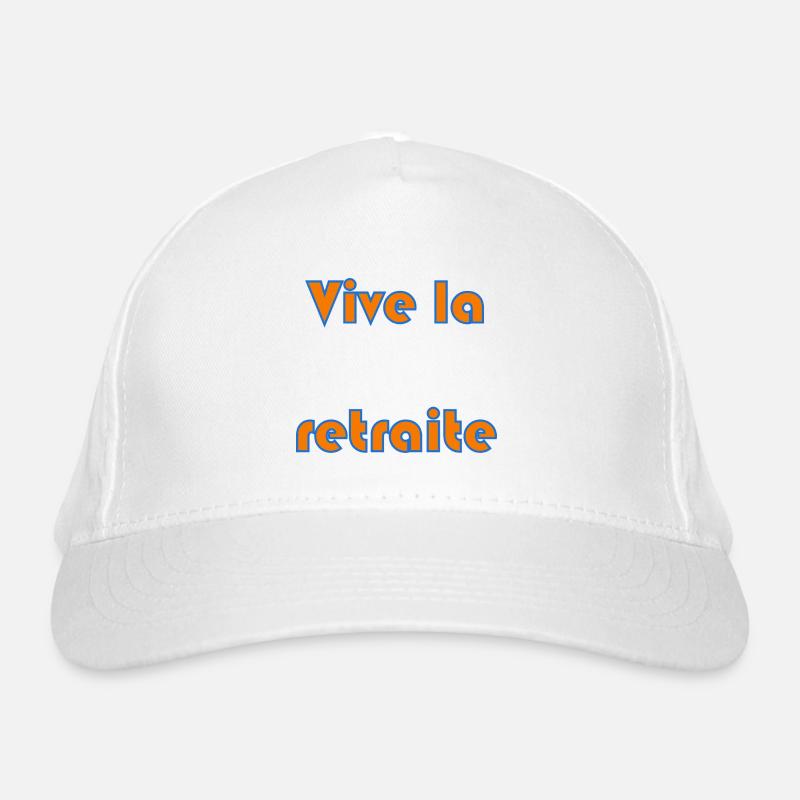 RETRAITE. BONNE RETRAITE. JOYEUSE RETRAITE Casquette classique bio