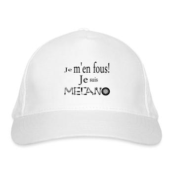 Je m'en fous je suis mécano - Casquette classique bio - blanc - Devant