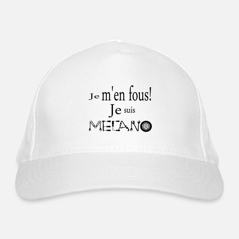Je m'en fous je suis mécano Casquette classique bio