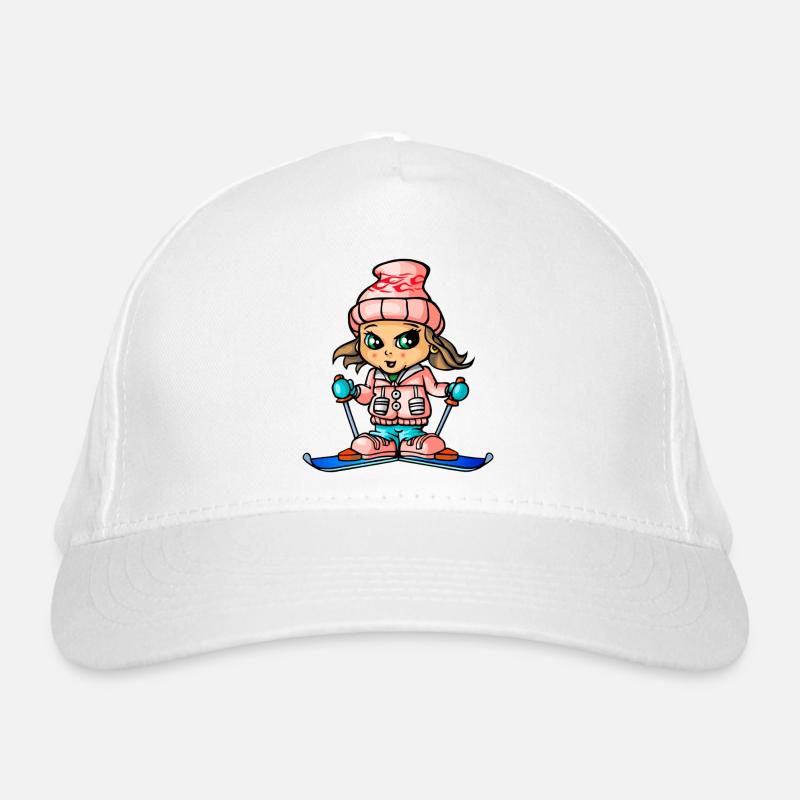Fille de neige ski Casquette classique bio