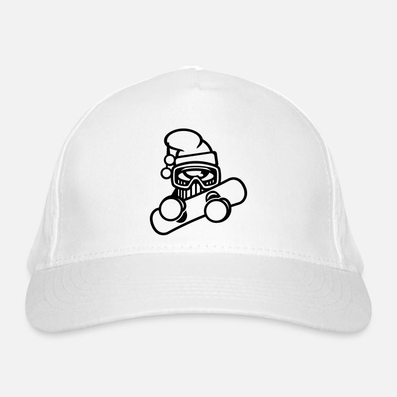 snowboarder schnee winter Bio-Baseballkappe