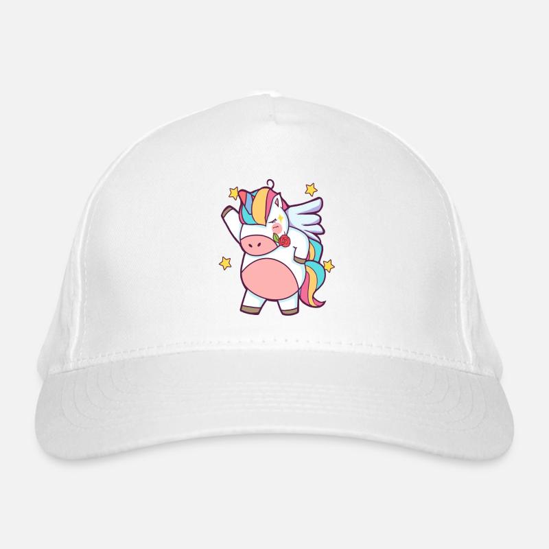 Dapping Einhorn - Dap Einhorn Tshirt mit Rose Bio-Baseballkappe