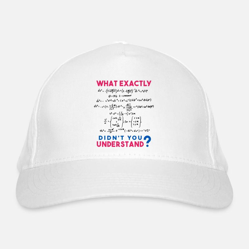 Blague de formule de physique et de mathématiques Casquette classique bio