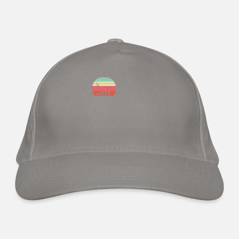 retro vintage sunset evolution SAXOPHONE Organic Baseball Cap