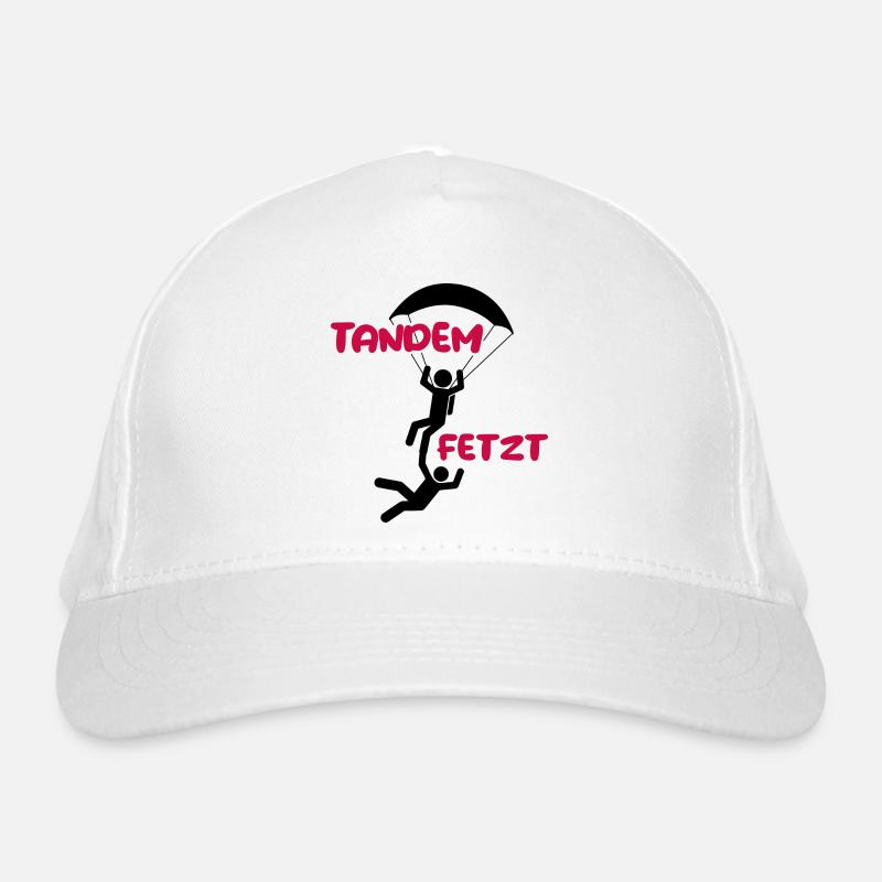 skydiver tandem fallschirm fallschirmspringer Bio-Baseballkappe