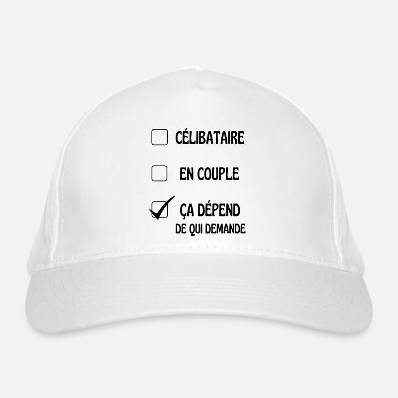 situation amoureuse Casquette classique bio