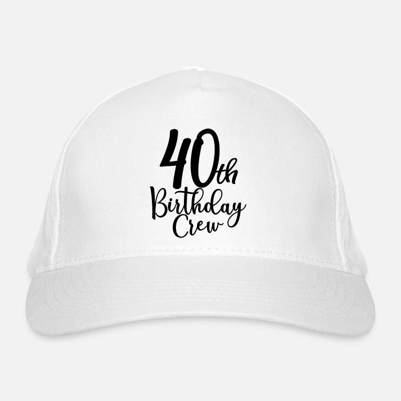 40th Birthday Crew B-day Party Squad 40 ans Casquette classique bio