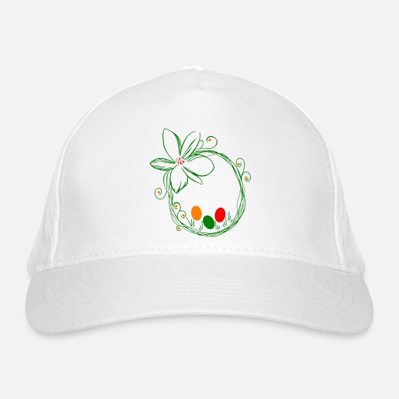 Easter nest with Easter eggs Organic Baseball Cap