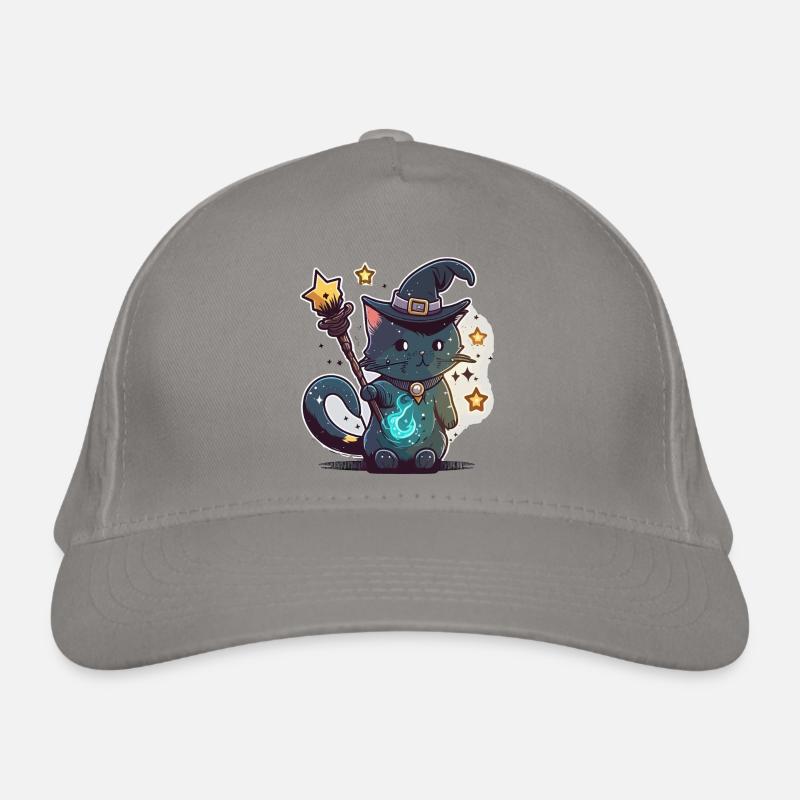Feline Magician Organic Baseball Cap